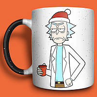 "Рік і Морті" прикольні подарунки на Миколая, чашка-хамелеон 330мл