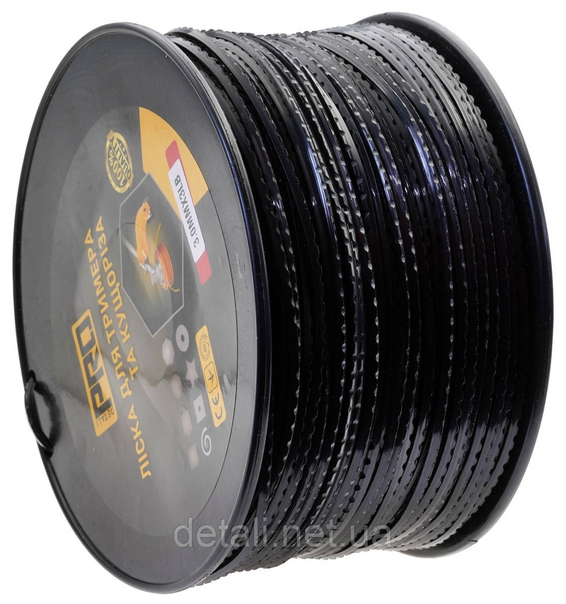 Ліска косильна ріжучий зуб d3 мм 3 LB (152 м)