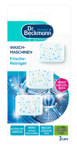 Таблетки для чищення пральних машин Dr. Beckmann 3х20 г, фото 1