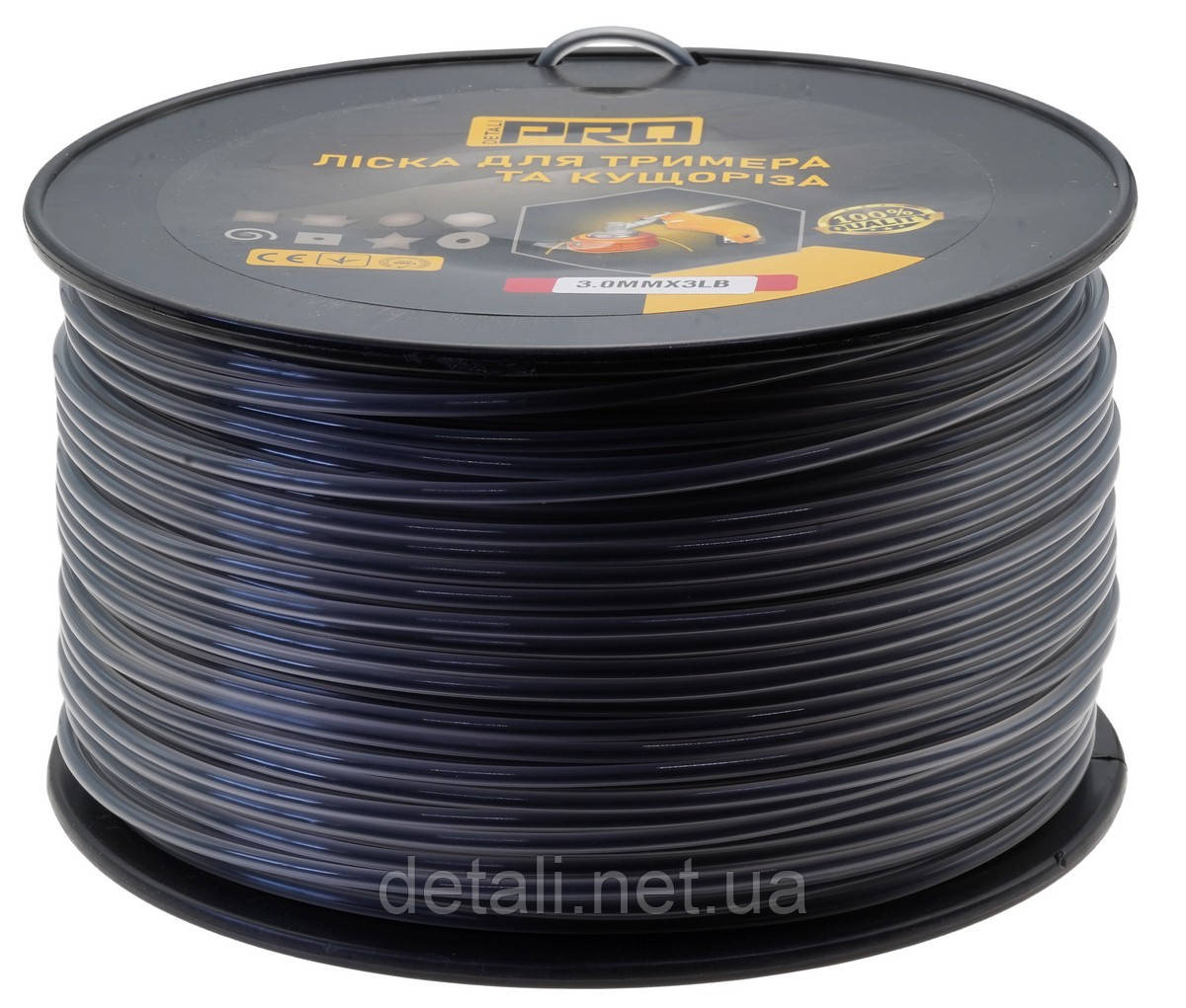 Ліска косильна круг d3 мм 3 LB (167 м) з кордом