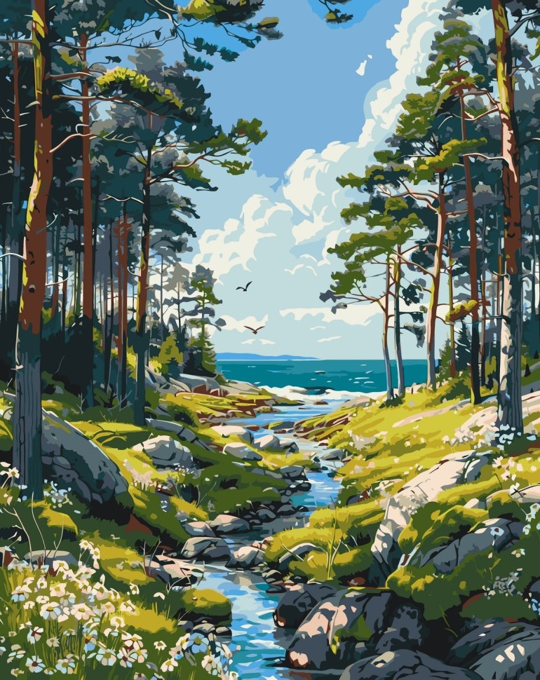 Картина за номерами Пейзаж, природна тиша 40*50 см Art Craft 11044-AC