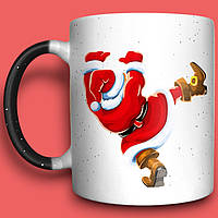 "Marry Christmas" з принтом святкова, хамелеон 330мл