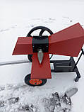 Гілкоподрібнювач без двигуна з дроворубом 80 мм і столом, фото 4
