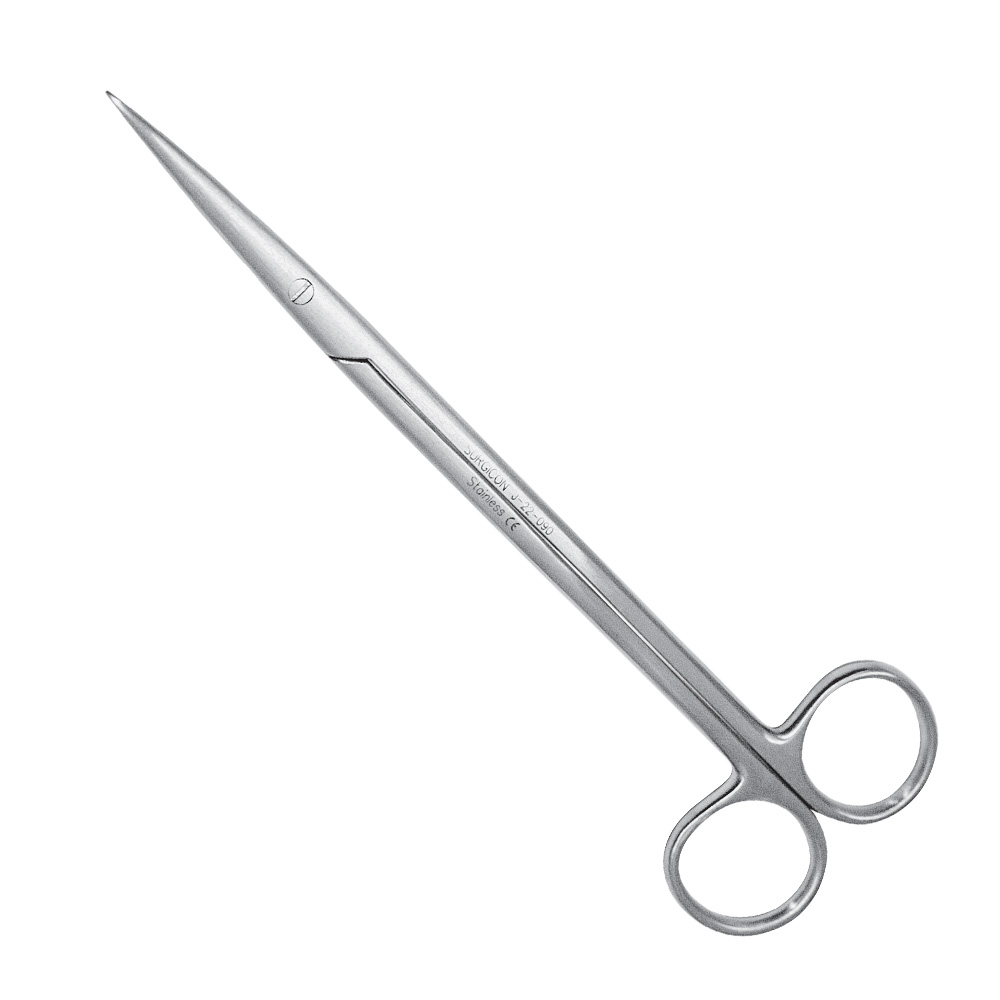Ножиці 18 см, гострий / гострий, прямі, J-22-090 Surgicon, фото 1