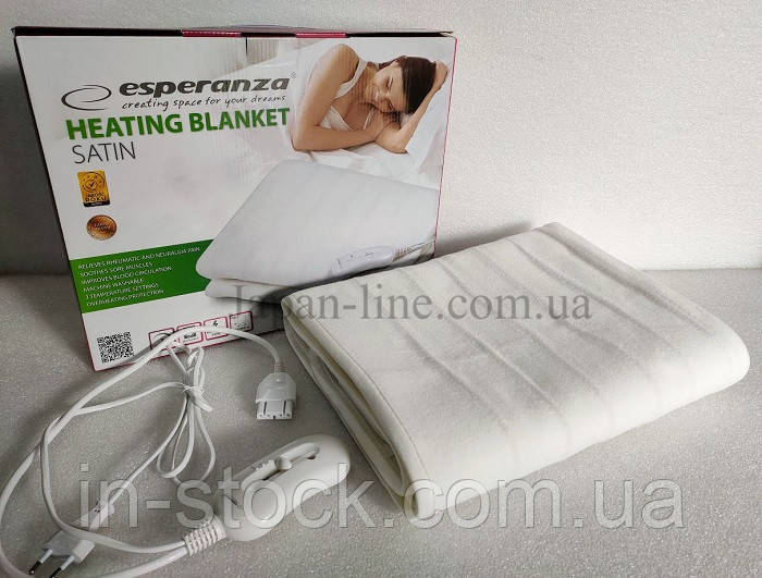 Електроковдра Esperanza EHB002 white Satin 150 х 80 cm