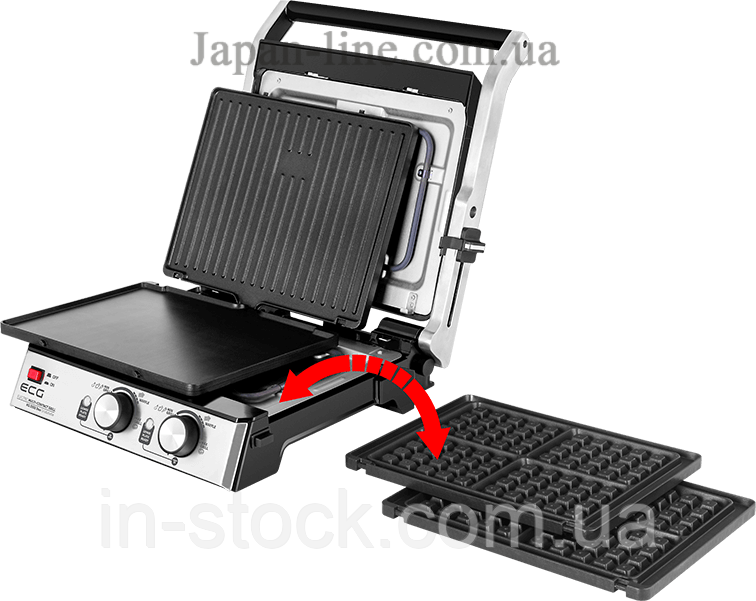 Гриль 3 в 1 ECG KG 2033 Duo Grill & Waffle