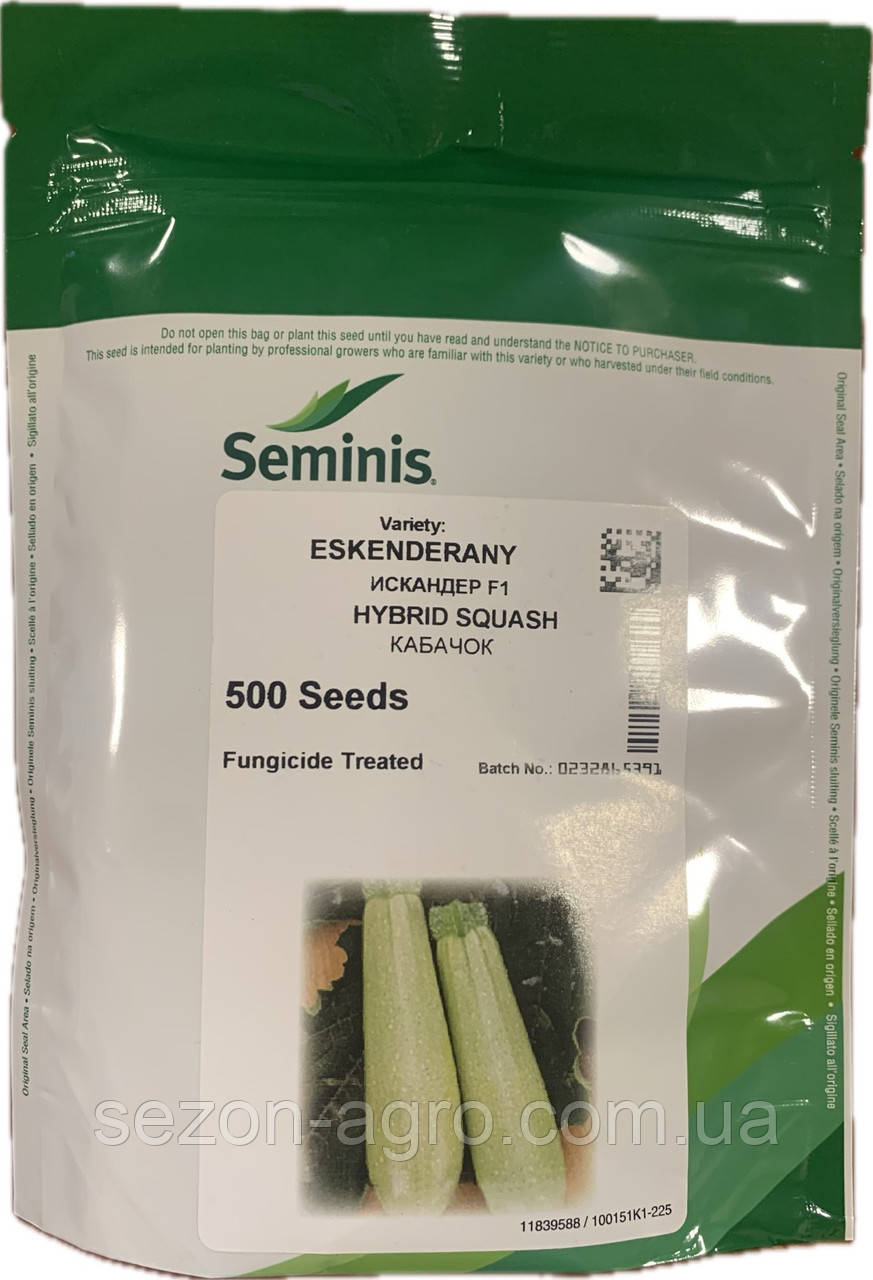 Кабачок Іскандер F1 500 н. Seminis