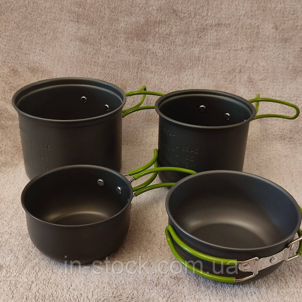 Набір посуду туристичний Cooking Set DS-201 (4 каструлі)