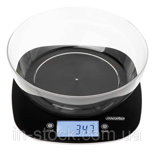 Ваги кухонні з чашею Mesko MS 3179 black