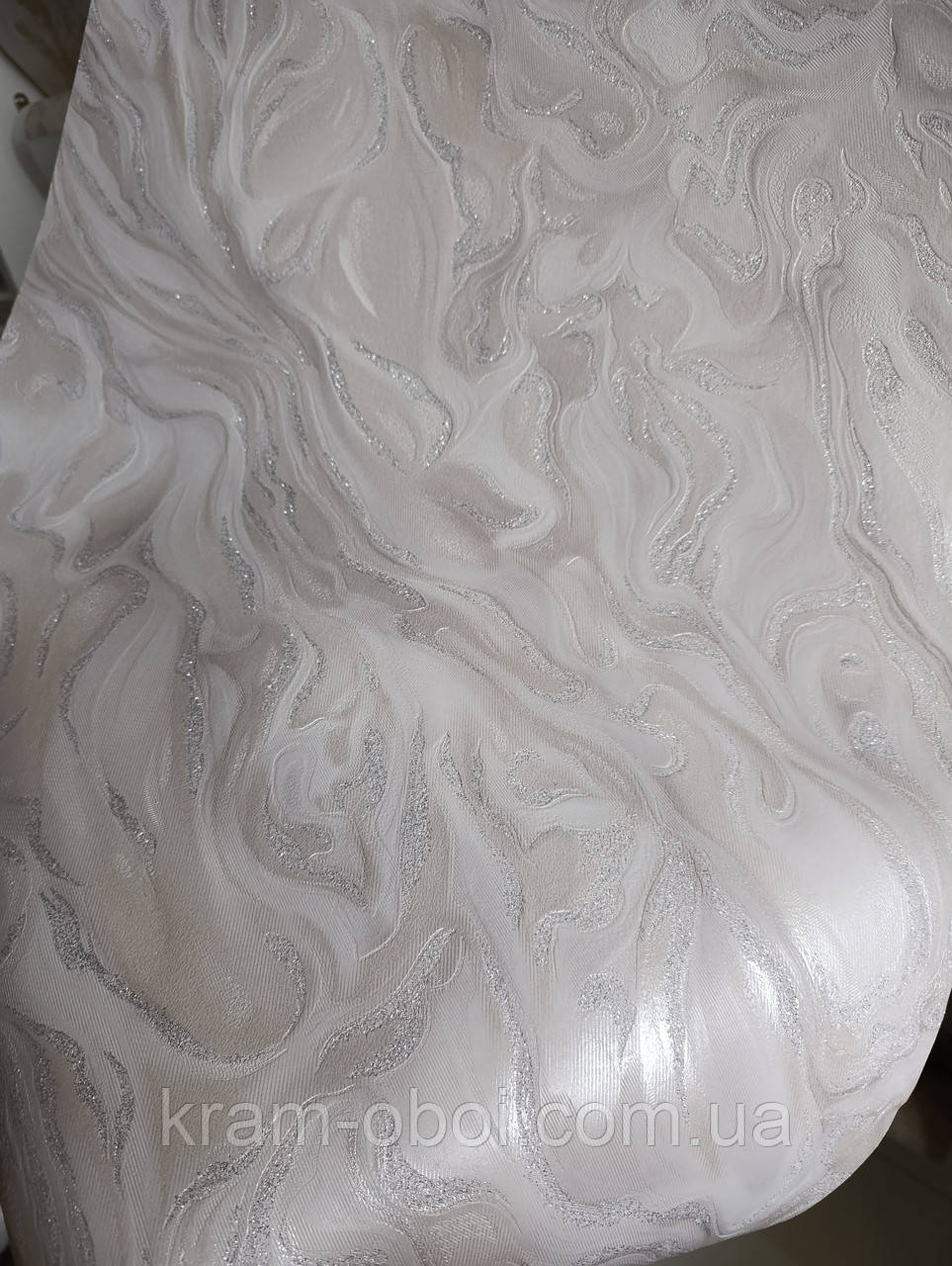 Слов'янські шпалери КФТП вінілові на паперовій основі супермийка 10 м*0.53 9В46 Бабл2 9123-10, фото 1