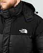 Чоловічий чорний пуховик The North Face чорний, куртка Зе Норт Фейс зимова з капюшоном, фото 7