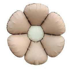 Фольгована кулька квітка ромашка 71х71 см колір капучино