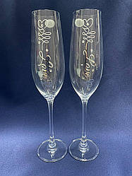 Весільні келихи (срібло Love)