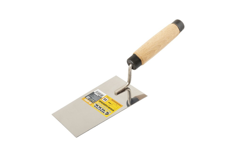 Кельма обробника MASTERTOOL КОУ14 ударна нержавіюча сталь дерев'яна ручка 19-4194 (мт19-4194)