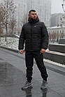 Чоловіча зимова куртка Nike чорна до -25*С тепла Пуховик з капюшоном Найк, фото 4