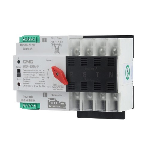 CNC YCQ4-100R/4P 220В 100А автоматичний перемикач
