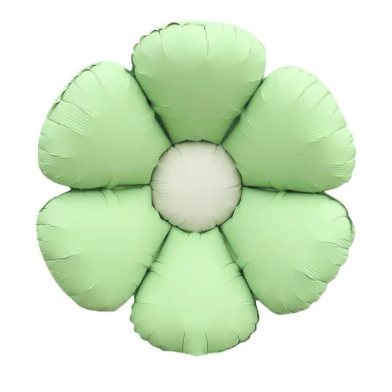 Фольгована кулька квітка ромашка 71х71 см зелена, фото 1