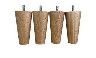 Комплект лакованих меблевих ніжок 10 см для приліжкової тумби