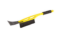 Щітка для снігу автомобільна MASTERTOOL YELLOW 520 мм зі скребком 100 мм 84-0003 (мт84-0003)