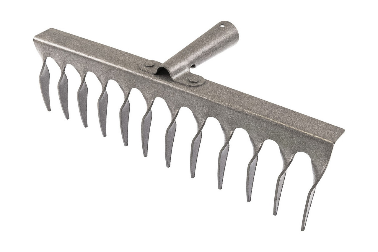 Граблі металеві кручені ГОСПОДАР ГУ-12 12 зубів 355х105 мм 14-6293 (мт14-6293)