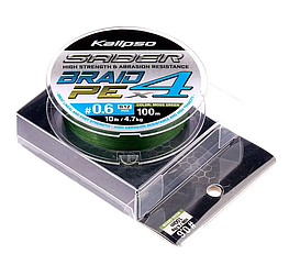 Шнур Kalipso Saber X4 100м PE1.5 Moss Green