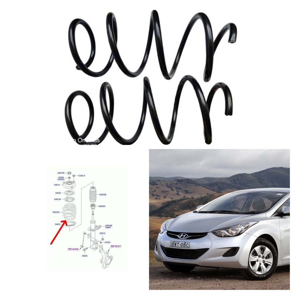Пружина передня Hyundai Elantra MD-UD 2011-2015(Аналог)номер546303X270