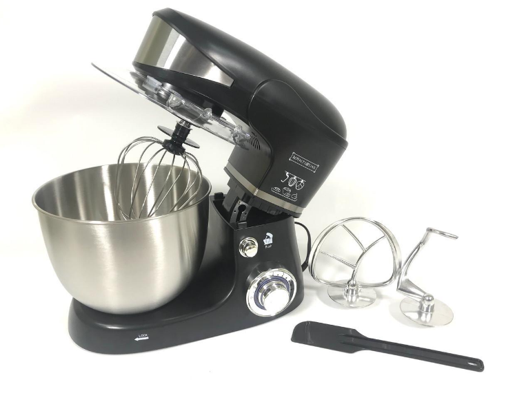 Кухонний комбайн, планетарний міксер, тістоміс Royalty Line RL-PKM-1600 Black, фото 1