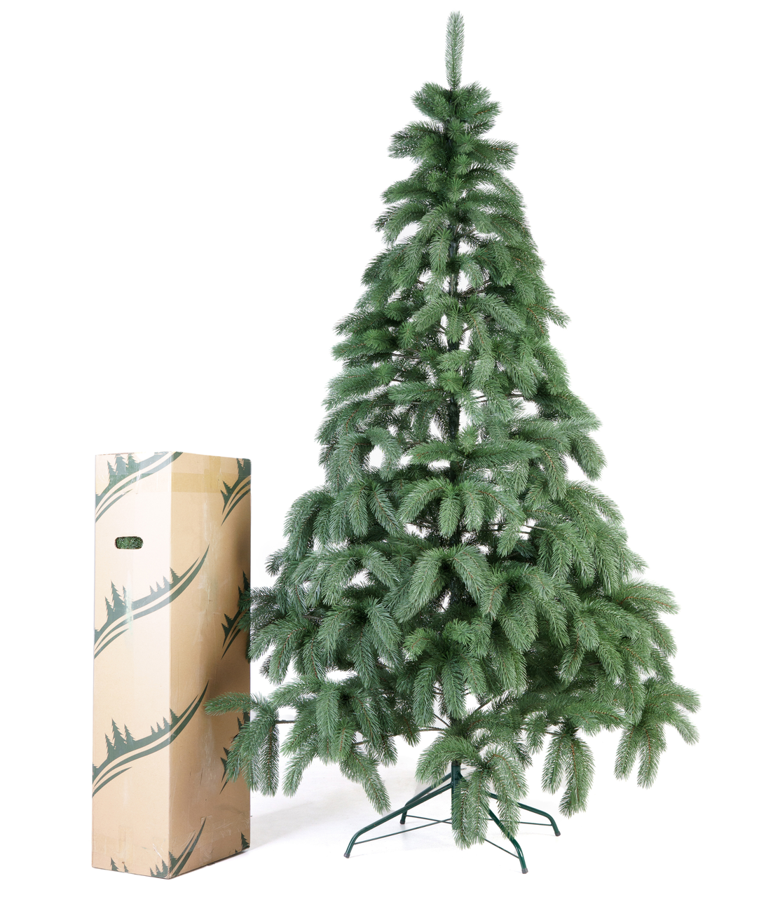 Ялинка штучна лита Буковельська 1.5 м. Зелена. Ялинка лита, ялинка штучна лита (як справжня преміум)