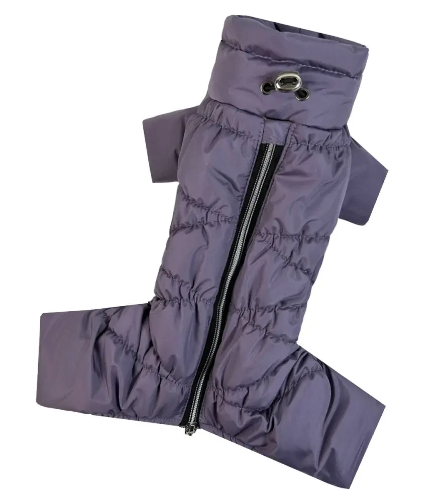 Комбінезон 40 см (об'єм до 64см) зимовий розм 7 Комфорт фіолетовий  для собак, фото 1