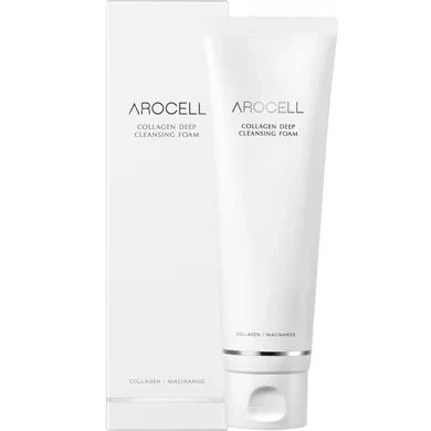 Глибокоочищуюча пінка для вмивання Arocell Collagen Deep Cleansing Foam 120 мл з колагеном