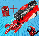Дитяча рукавичка-бластер Людини Павука Spider-man + маска, стріляє орбізами, акумулятор, фото 7