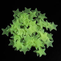 Стикери зірочки, що світяться в темряві Салатові 100 шт.