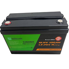 Акумулятор Perfect Solar LiFePO4 12.8V/100AH (1280W*h) (літій-залізо-фосфатний акумулятор для ДБЖ), фото 4