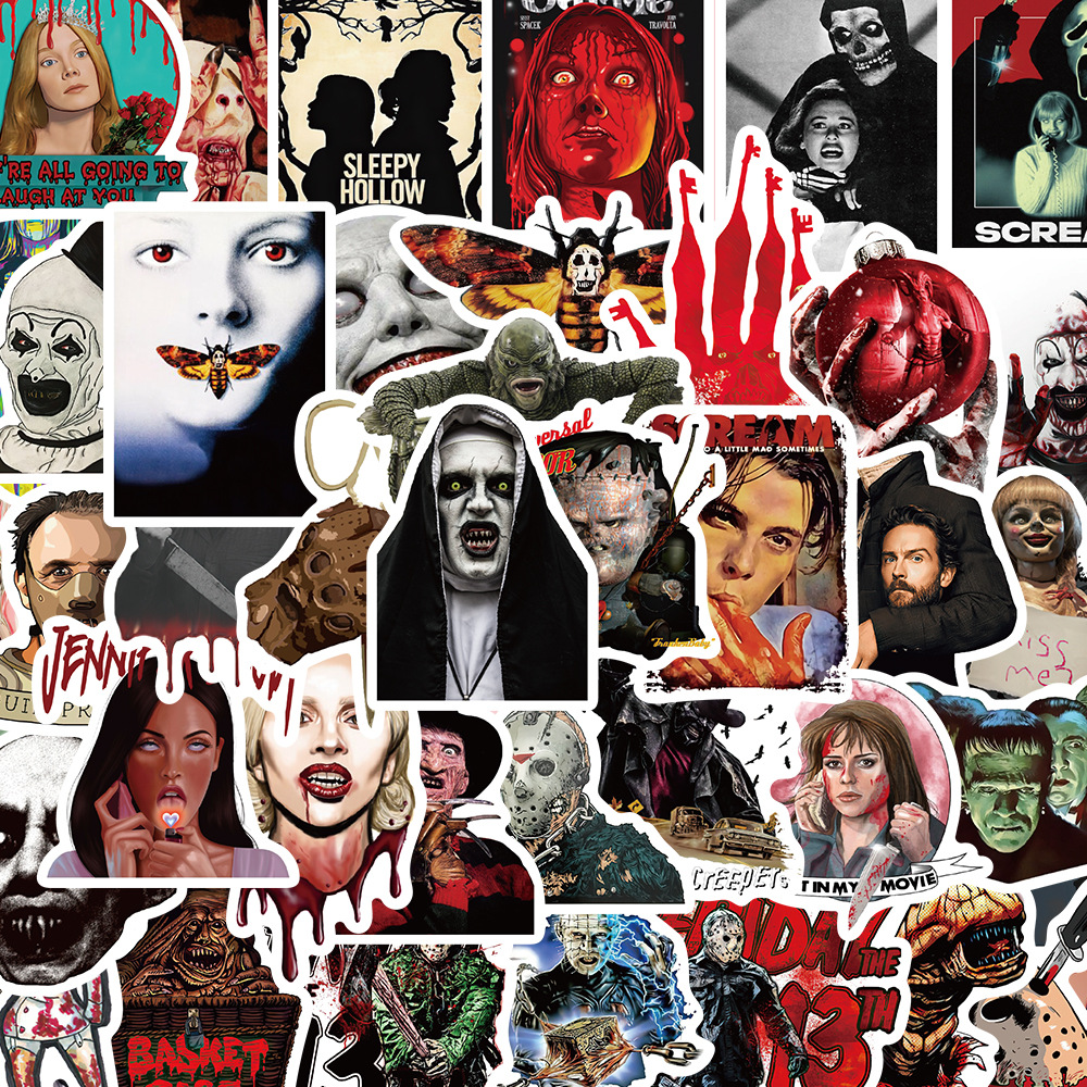 Стікерпак жахи Набір наклейок GeekLand Horrors 100 штук