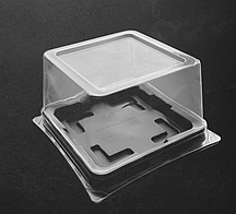 Упаковка для десерта квадратна 145*145*83 мм