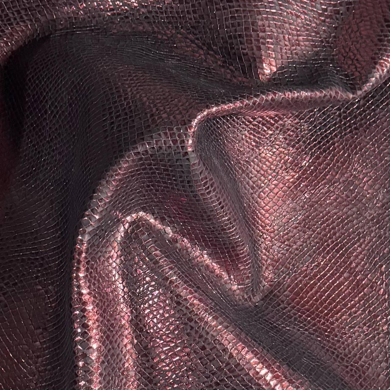 Натуральна шкіра принт рептилія 58