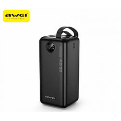 Зовнішній акумулятор Power bank AWEI P114K 50000 mAh PD22,5W + швидке заряджання батарея заряджання Чорний