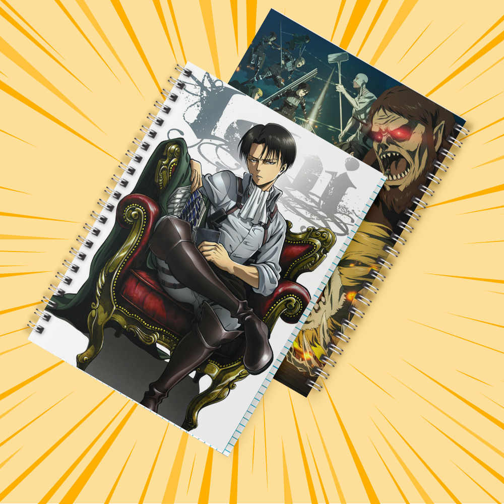 Зошит 48 арк. на пружині у клітинку Attack on Titan