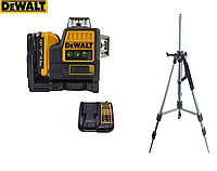 Лазерний рівень Dewalt 089LG 3D 12 ліній + Штатив Firecore 1.25м