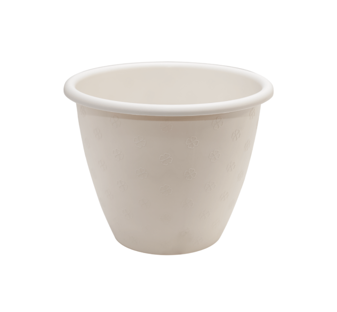 Вазон "Верона" 21*16.5 см (112014), Пластик, біла роза, Aleana, Арт.59258