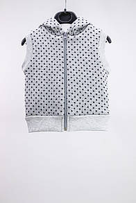 Тепла ясельна жилетка трикотаж на хутрі