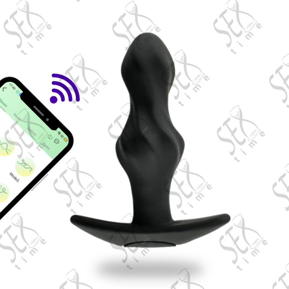 Анальна пробка якір, з різними режимами вібрації та керуванням зі смартфону