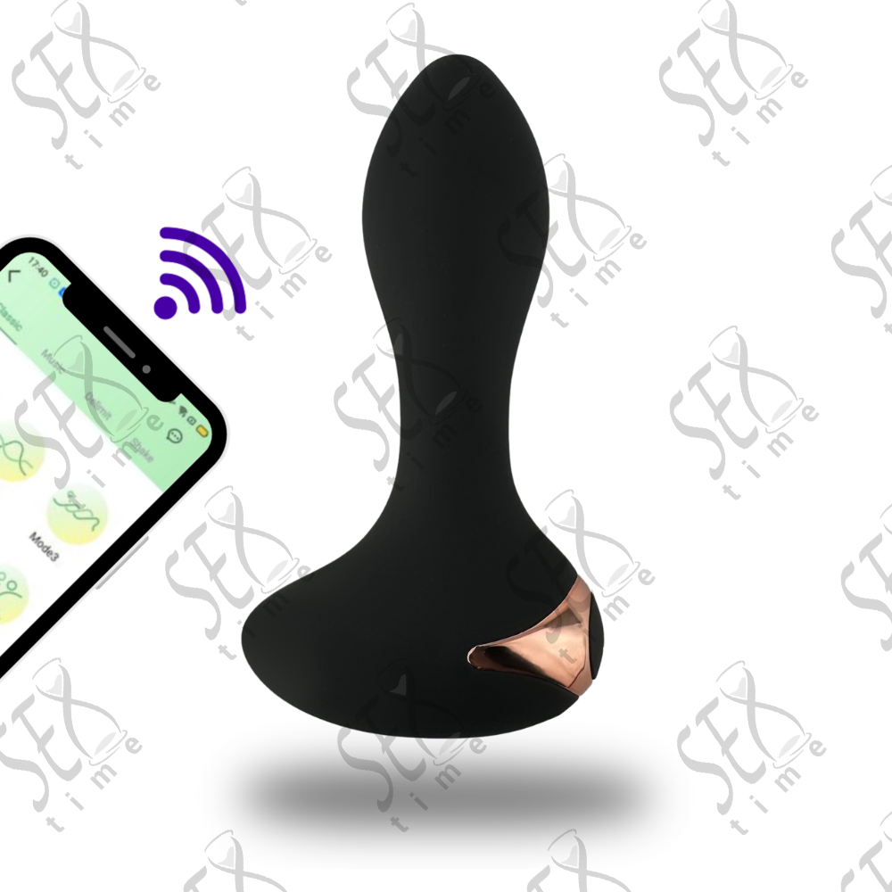 Анальна пробка з різними режимами вібрації та керуванням зі смартфона