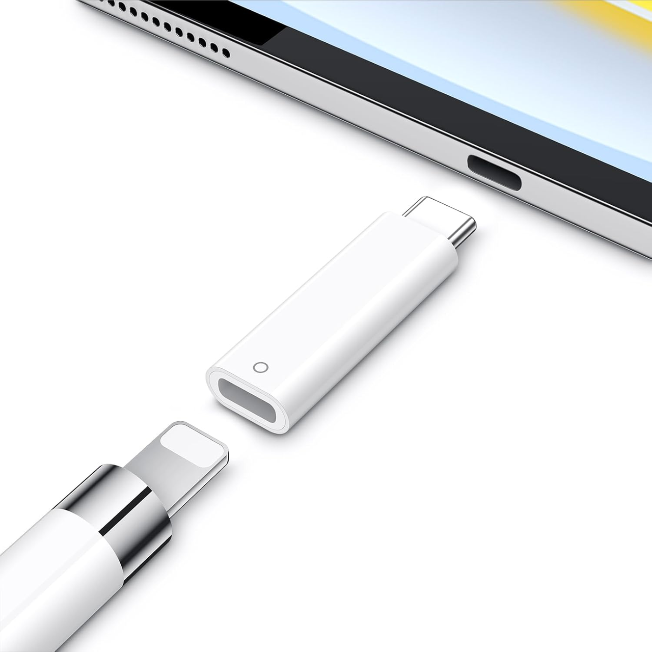 Адаптер USB C для Apple Pencil 1-го покоління, USB-C в Lightning для зарядки Pencil, сумісний з iPad 10-го покоління, Type-C iPenc