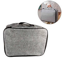 Популярний! Органайзер дорожня сумка для документів 37x27x10см, сірий - Краща якість тільки на Nukleon.com.ua