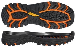 Підошва з термогумового матеріалу для чоловічого взуття Мувер-18, розмір: 40-46, Чорно-помаранчевого кольору, фото 1