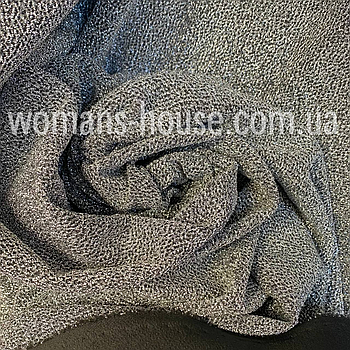 Трикотаж люрекс Ківі стрейч 150 см 240 г/м2 Сірий