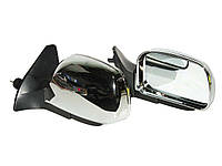 Зеркала наружные ВАЗ 2109 ЗБ-3109 Chrome сферические ABS пластик с регулировкой черные пара GL-55