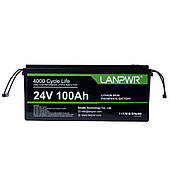 Акумулятор LiFePO4 LANPWR LFP24-100 BT (24В/100Аг Bluetooth 5.0) BMS 100A