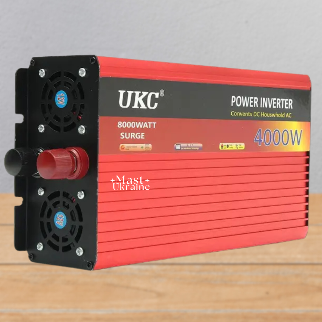 Перетворювач напруги UKC AR 4000W 12V-220V з температурним захистом KC-2349, фото 1
